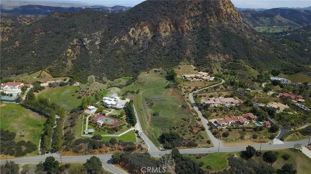 with a bird view of a house