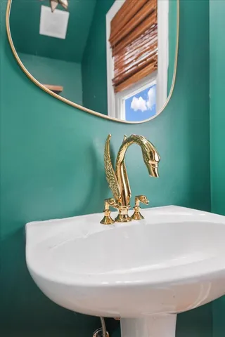 a close view of a sink