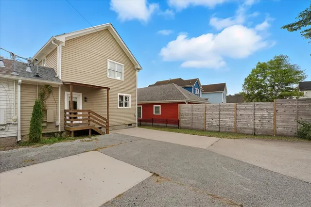 a house view with a outdoor space