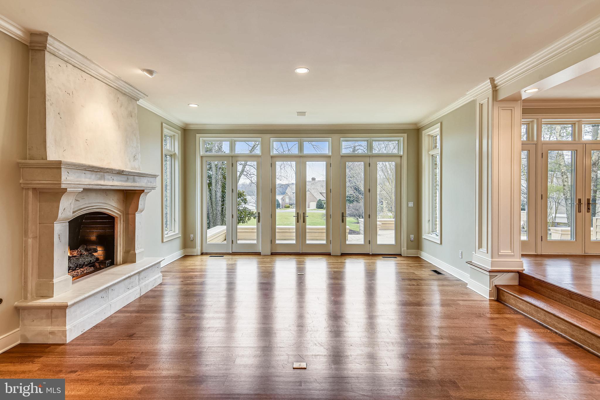 680 South River Landing Road Edgewater, MD 21037 - Photo 22 of 83 Hand-made limestone composite mantle and hearth