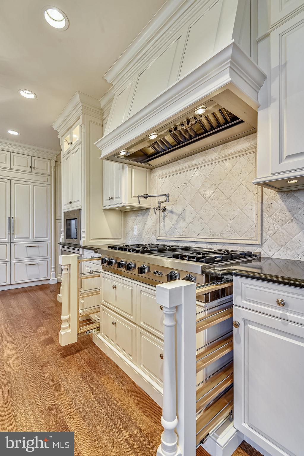 680 South River Landing Road Edgewater, MD 21037 - Photo 33 of 83 Pull-out spice racks under Viking rangehood