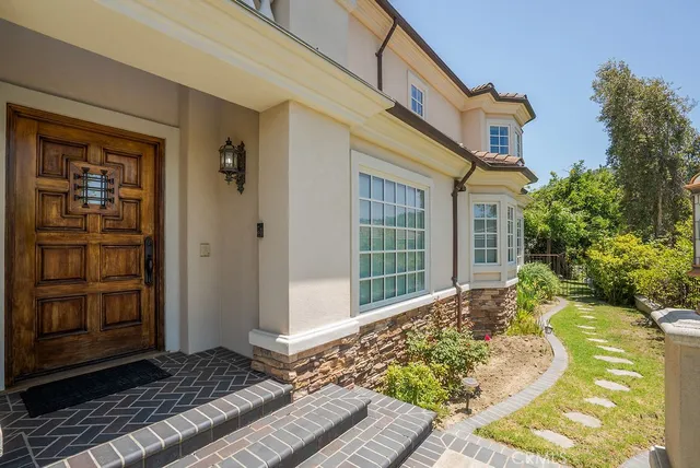 a house with trees in the background