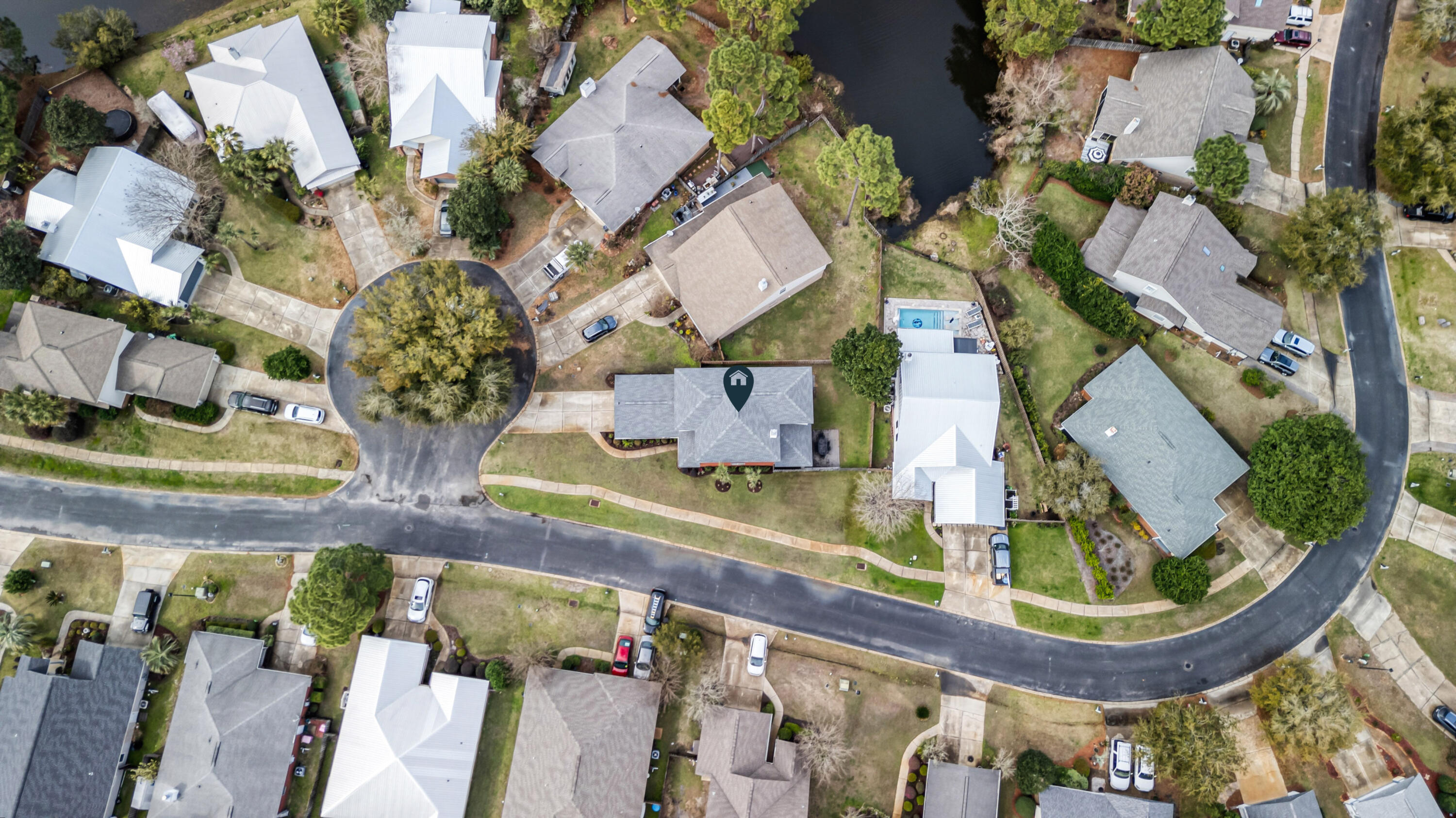 31 Corte Lago Santa Rosa Beach, FL 32459 - Photo 23 of 25 an aerial view of a house with swimming pool