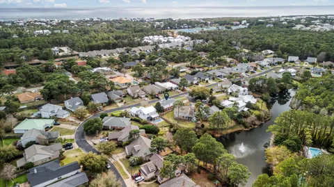 an aerial view of a city with lots of residential buildings