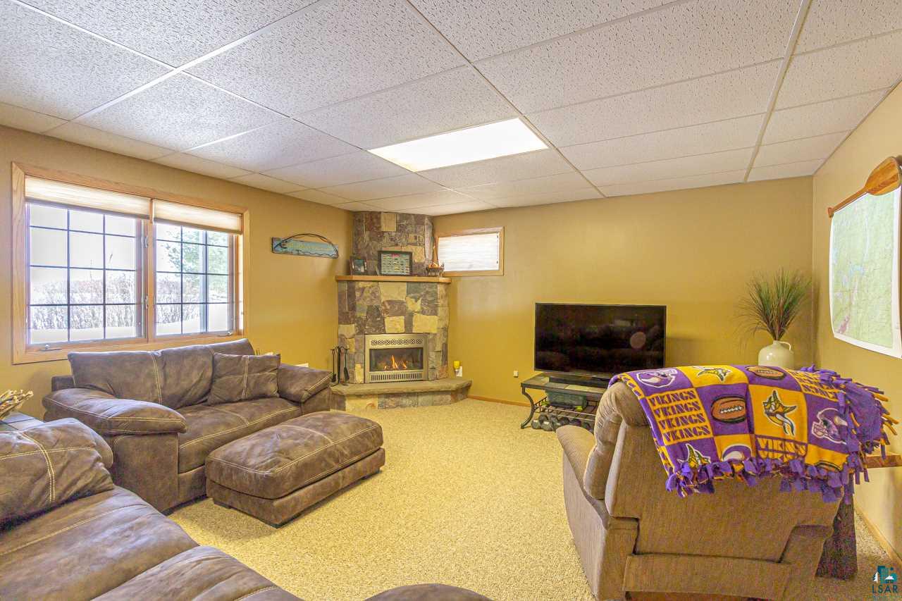 2437 Point Road Babbitt, MN 55706 - Photo 34 of 50 Lower Level Living Room