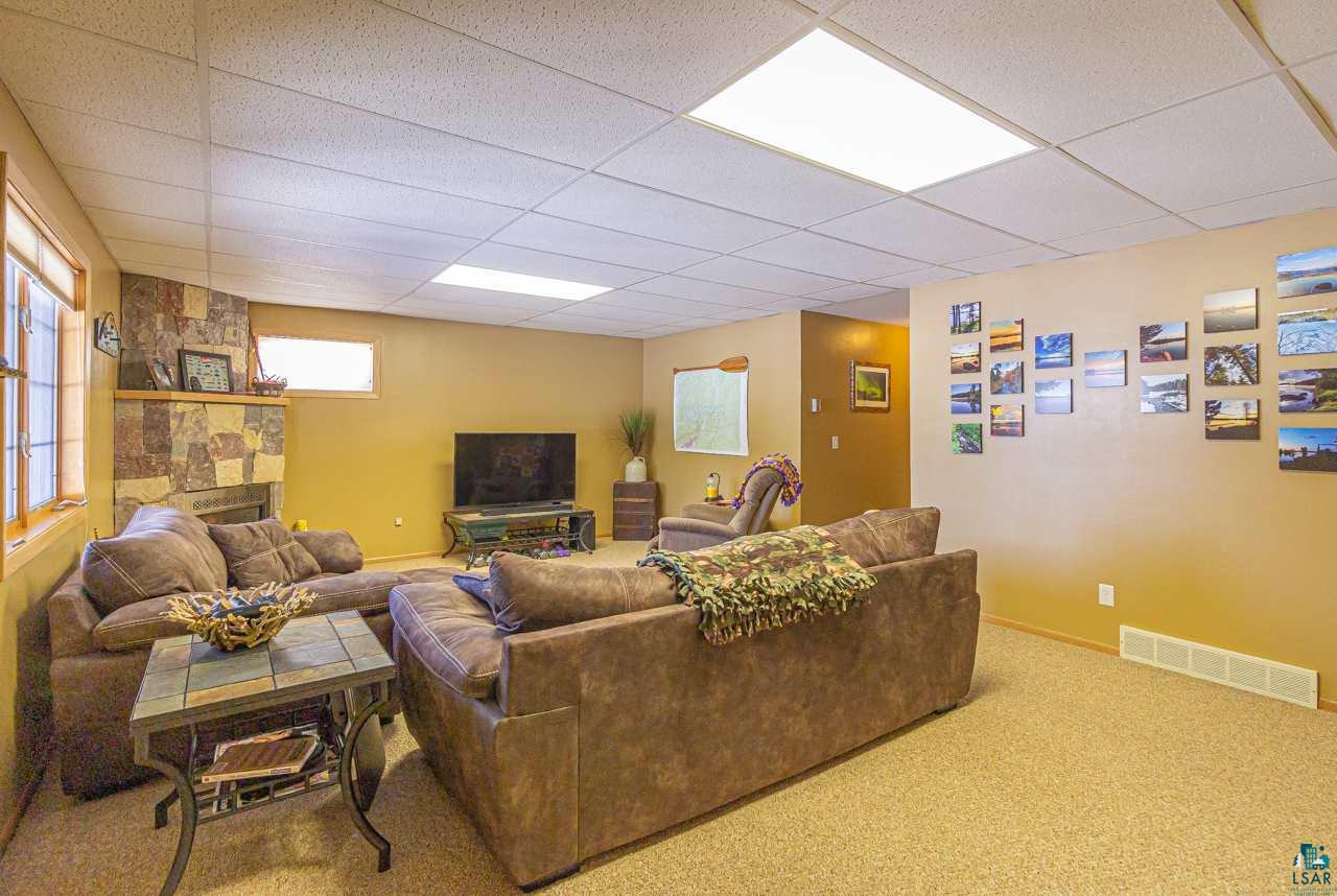 2437 Point Road Babbitt, MN 55706 - Photo 36 of 50 Lower Level Living Room