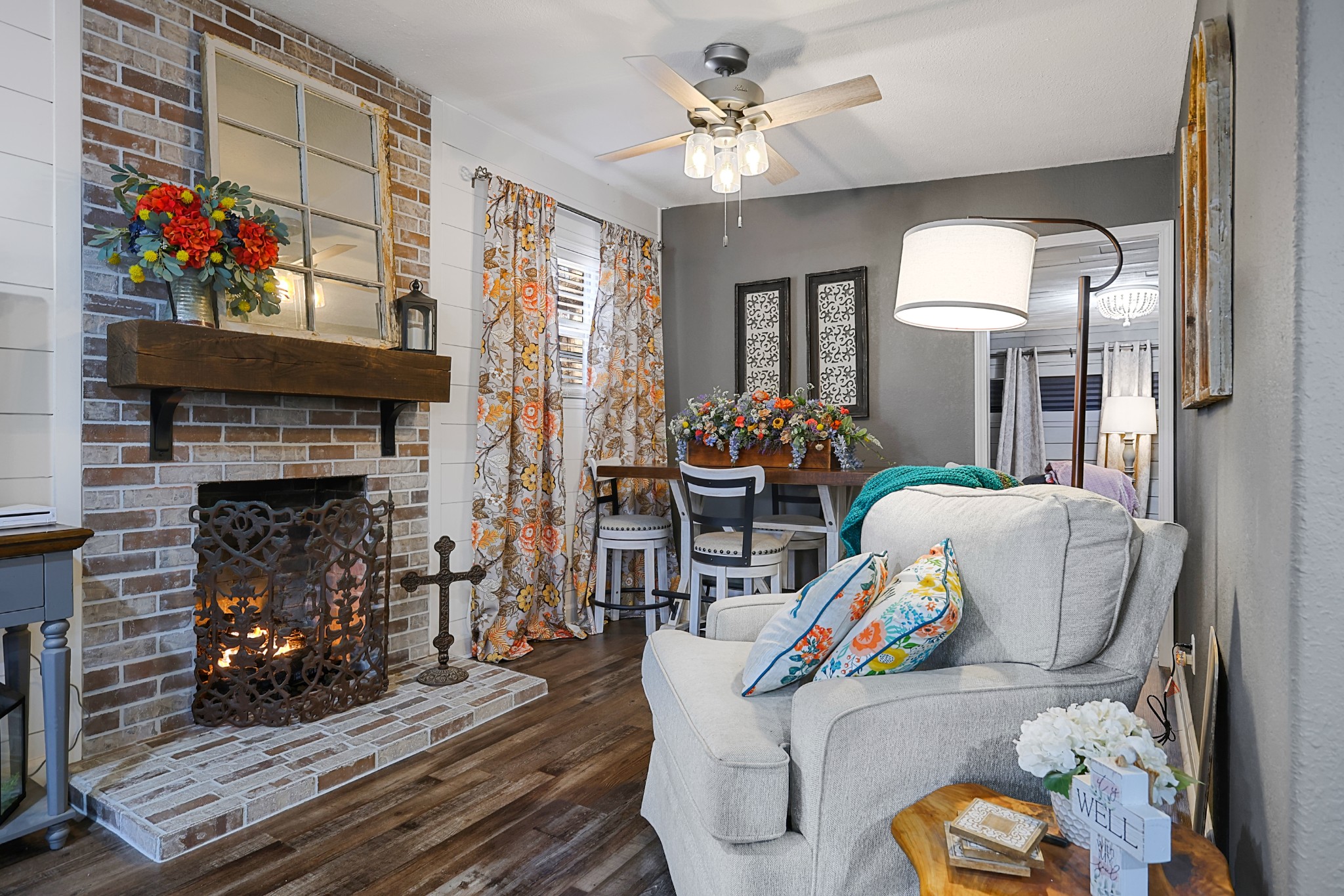80 Woody Lane Springville, TN 38256 - Photo 10 of 31 a living room with furniture and a fireplace