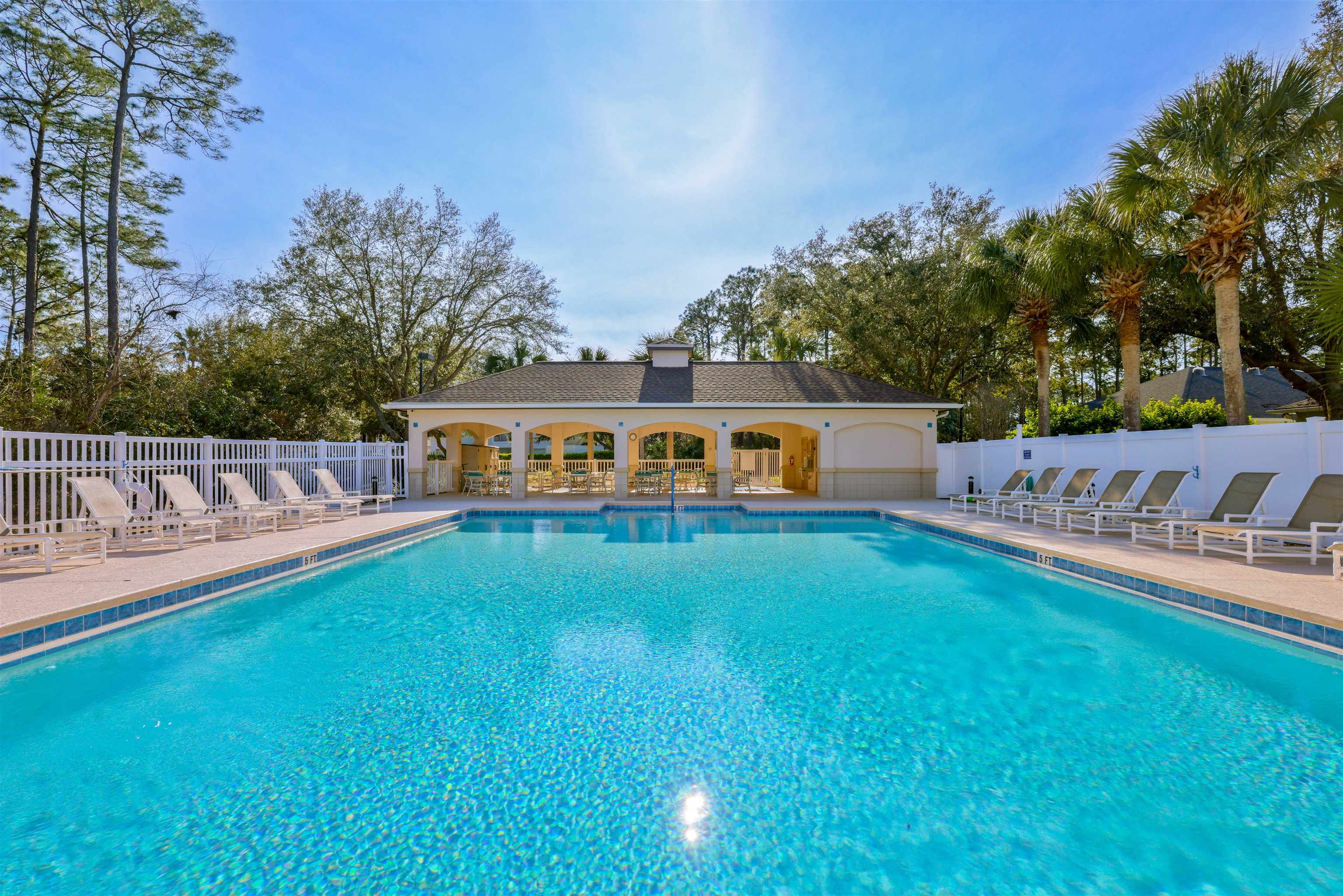 1017 Ridgewood Lane St. Augustine, FL 32086 - Photo 36 of 43 a view of house with swimming pool and sitting area