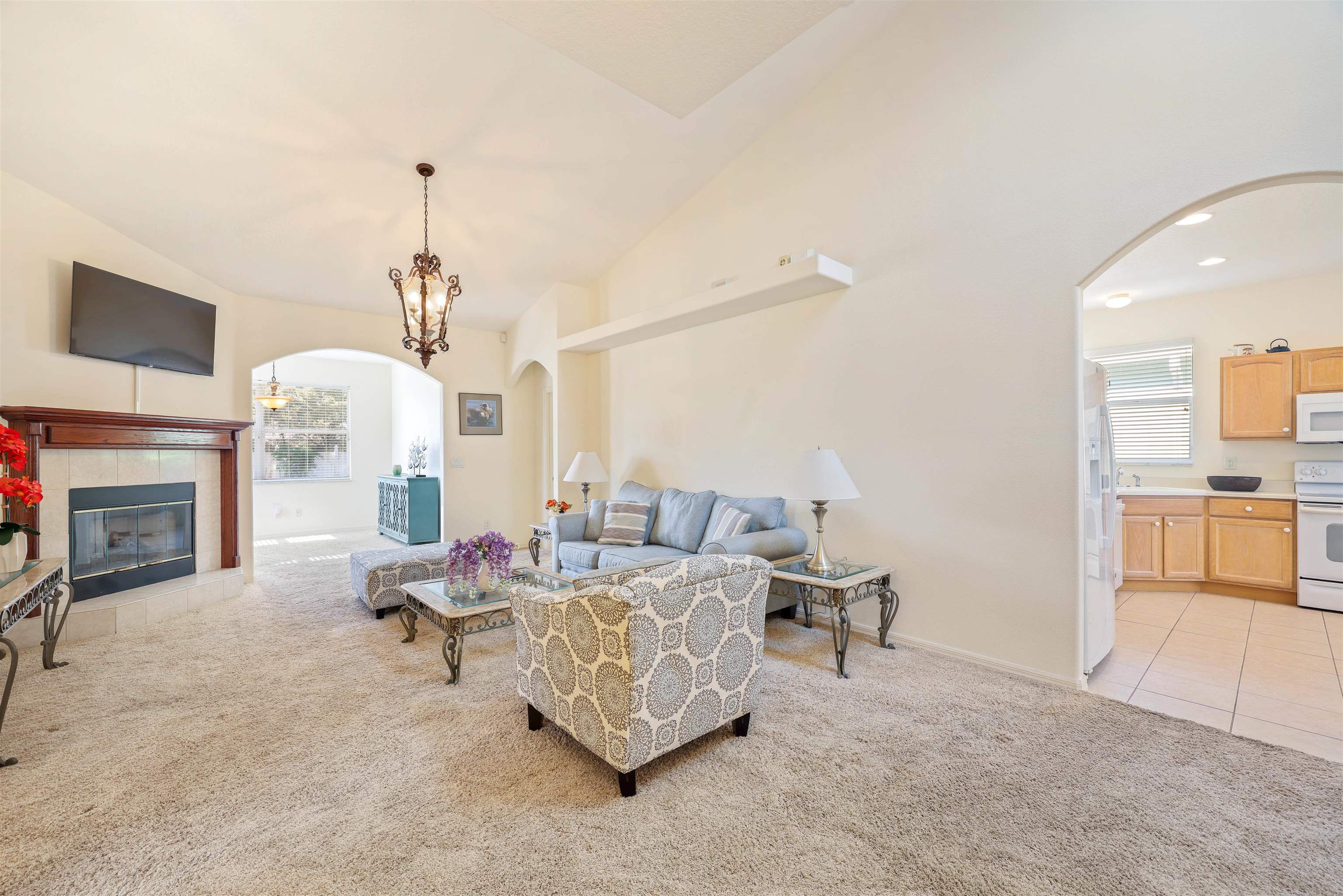 1017 Ridgewood Lane St. Augustine, FL 32086 - Photo 7 of 43 a living room with furniture and fireplace