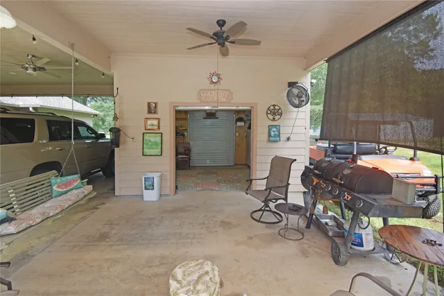 a room with musical instruments