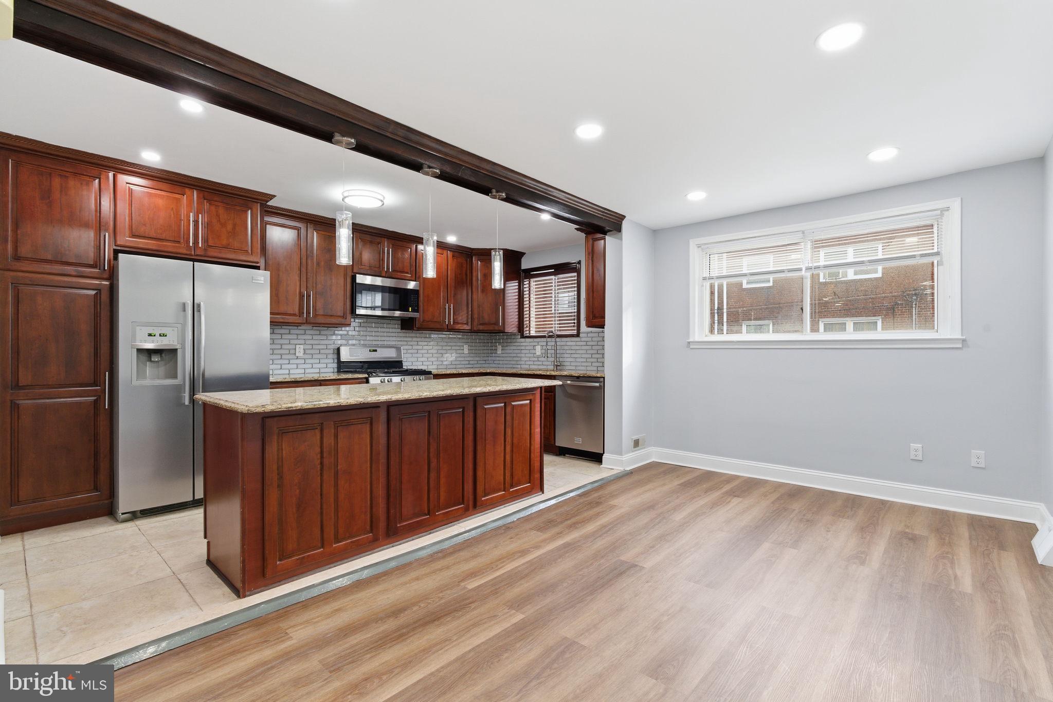 3728 West Country Club Road Philadelphia, PA 19131 - Photo 5 of 16 Open concept dining room & kitchen