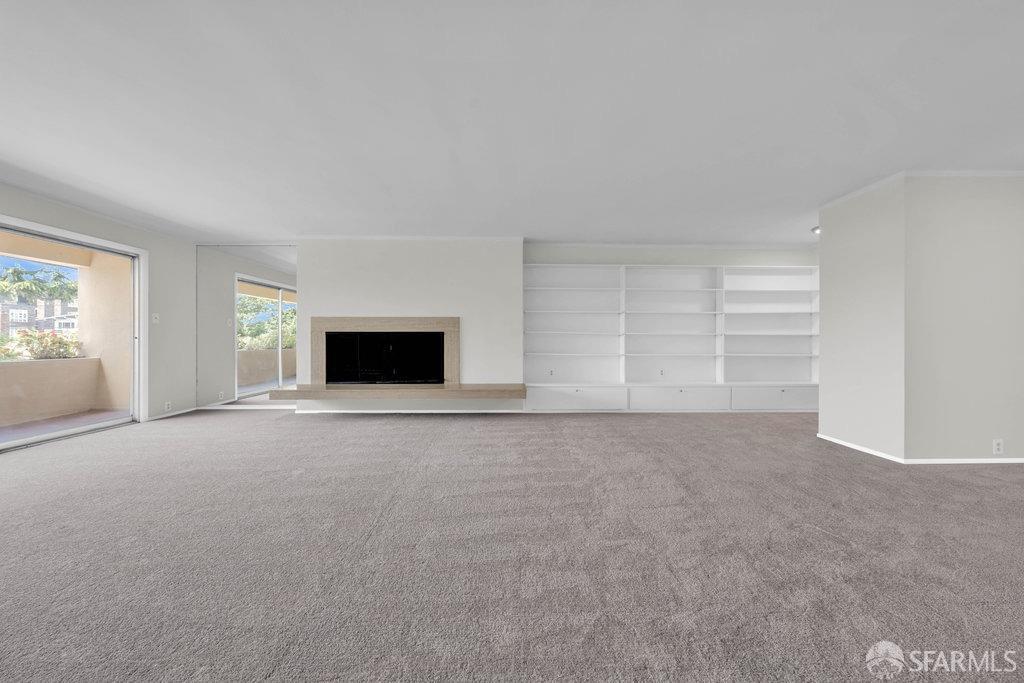 1401 Walnut Street, Unit 1B Berkeley, CA 94709 - Photo 11 of 53 a view of empty room with a fireplace