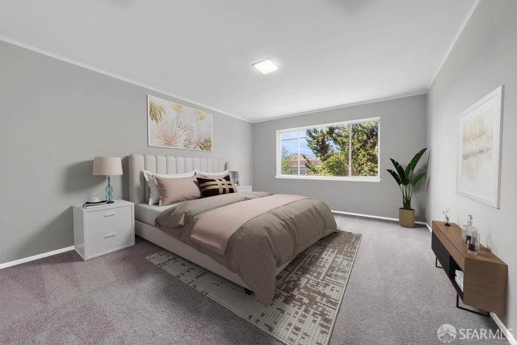 1401 Walnut Street, Unit 1B Berkeley, CA 94709 - Photo 24 of 53 a bedroom with a bed and a window