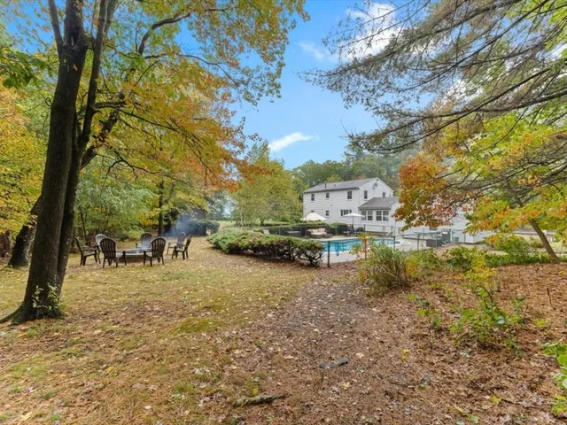 a view of yard with tree