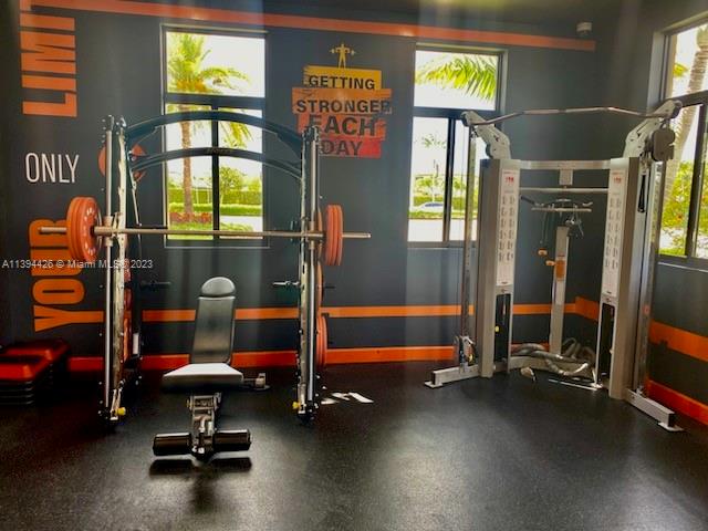 732 Southeast 33 Terrace Homestead, FL 33033 - Photo 63 of 65 a view of a room with gym equipment