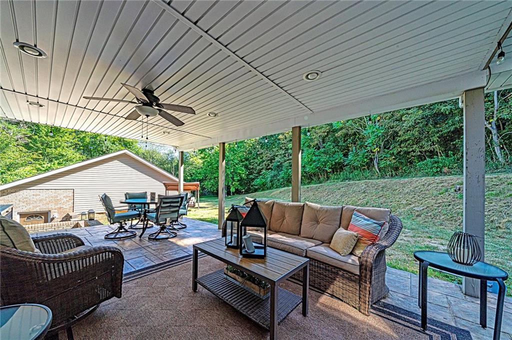 565 Leeper Road Georgetown, PA 15043 - Photo 35 of 46 a outdoor living space with furniture and garden