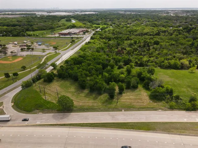 a view of a lake with a houses