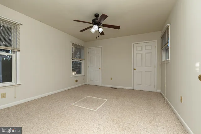 a view of an empty room