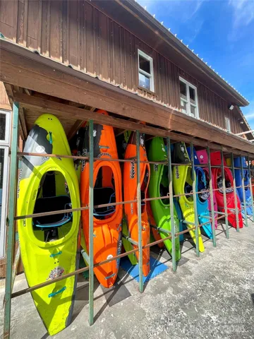 a view of a street with a building in the background