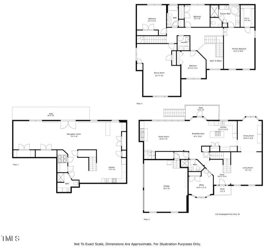 112 Gingergate Drive Cary, NC 27519 - Photo 90 of 90 112 Gingergate - Floorplan