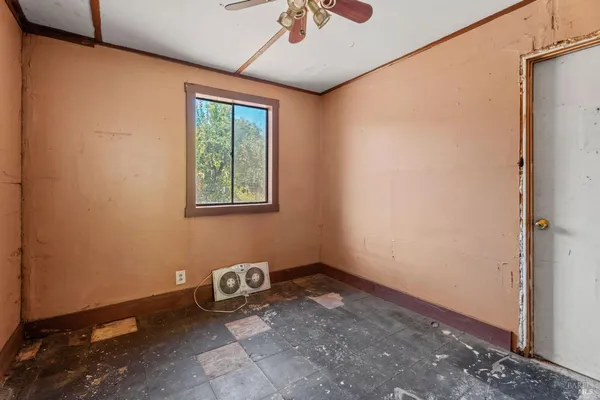 a view of a room with window