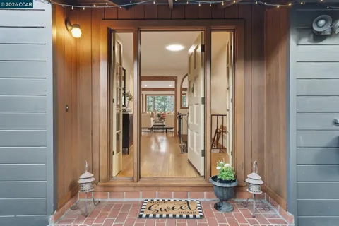 a view of a entryway door front of house