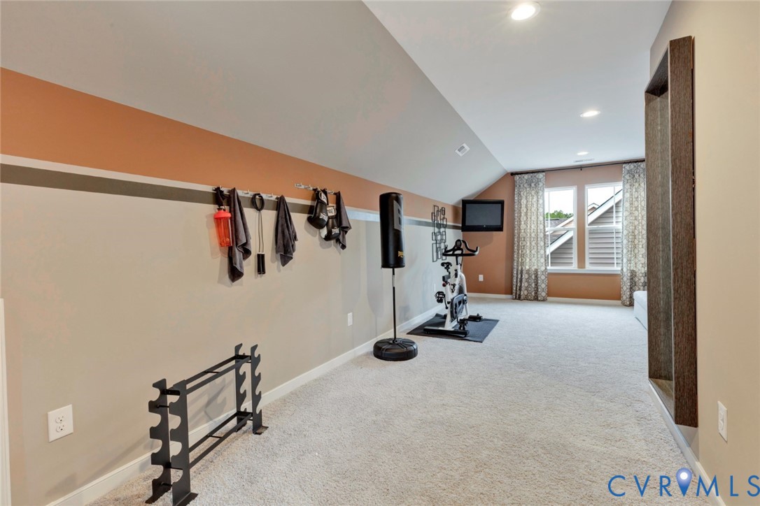 967 Charlemagne Road Midlothian, VA 23114 - Photo 30 of 50 a view of a room with gym equipment