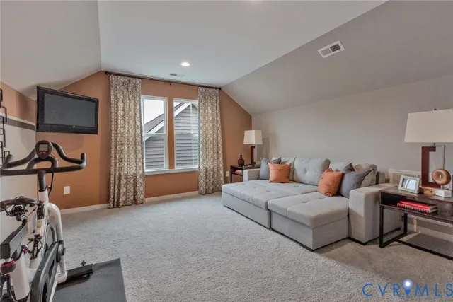 an aerial view of a swimming pool