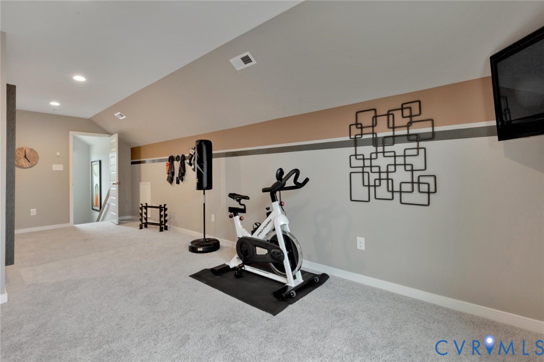 967 Charlemagne Road Midlothian, VA 23114 - Photo 32 of 50 a view of a room with gym equipment