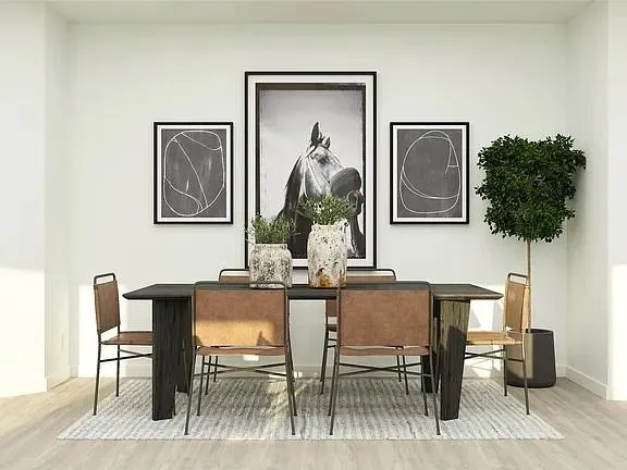 a bathroom with a mirror