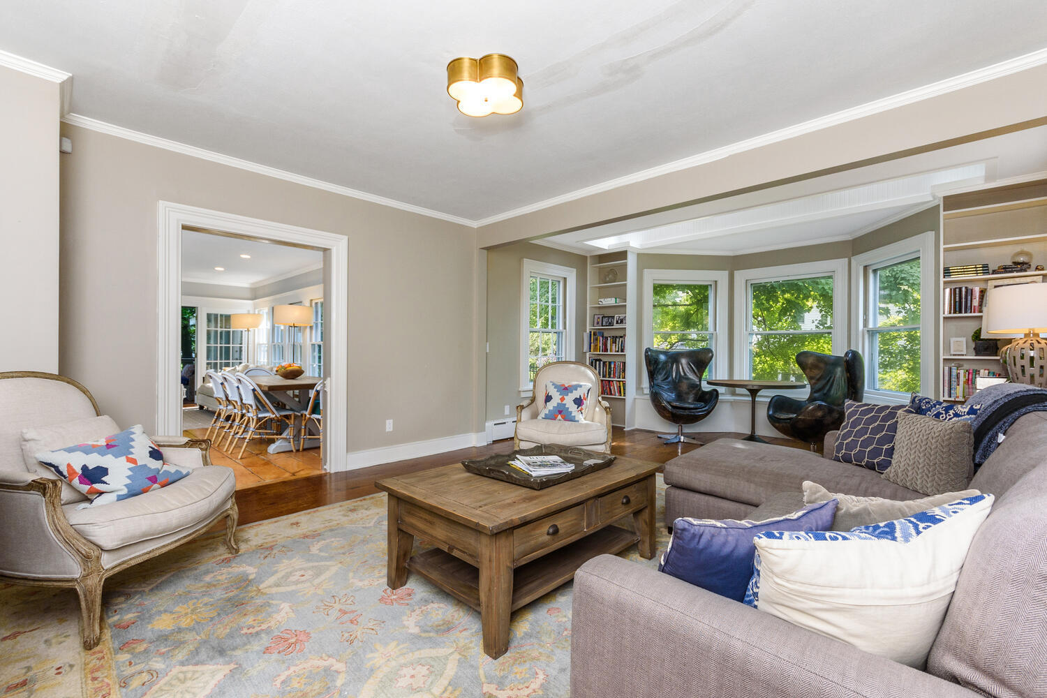 44 Brookside Road Darien, CT 06820 - Photo 14 of 36 a living room with furniture and a large window