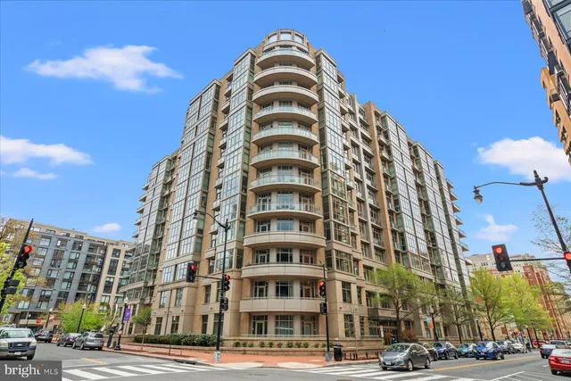 a front view of a building