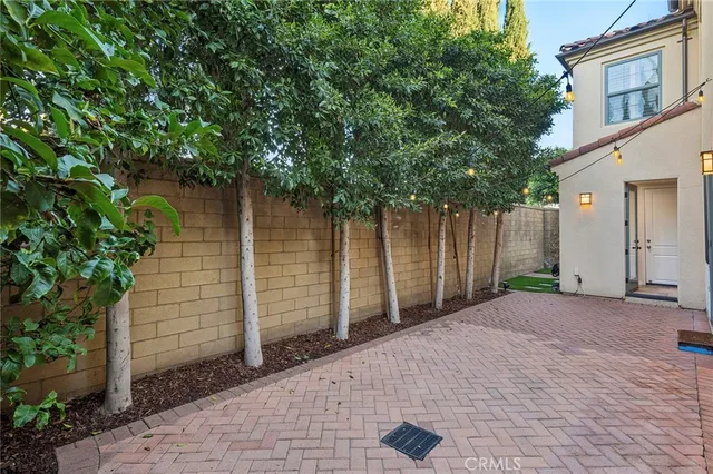 a backyard of a house