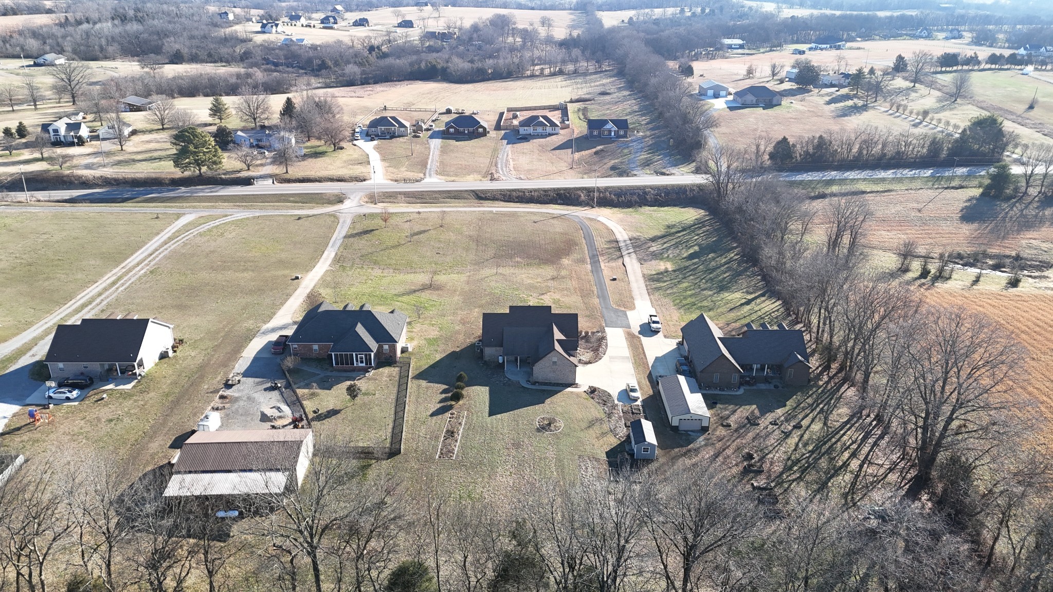 100 Ladybug Lane Bethpage, TN 37022 - Photo 38 of 56 an aerial view of residential houses with outdoor space