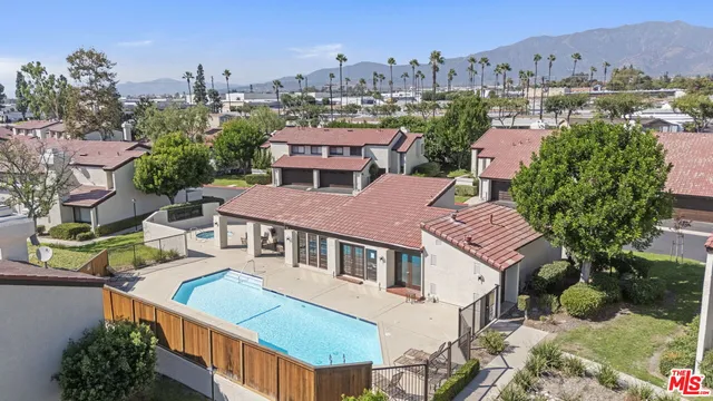 a view of a city from a balcony