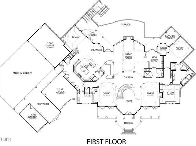 a view of a house with a yard and pathway