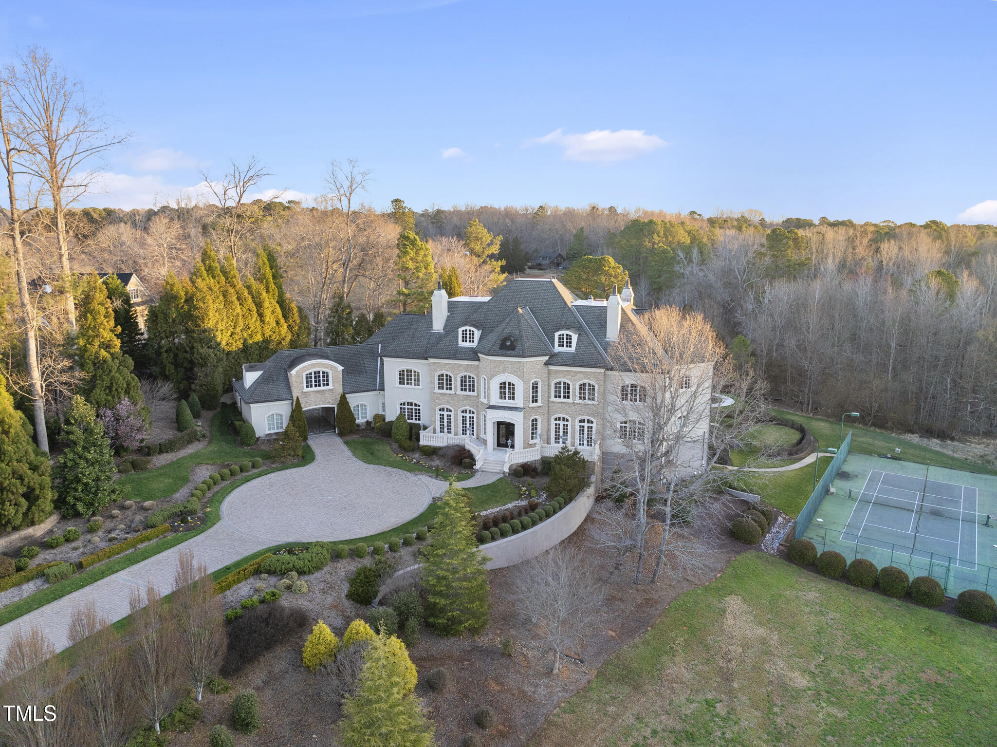 1404 Barony Lake Way Raleigh, NC 27614 - Photo 47 of 52 an aerial view of a house with a garden