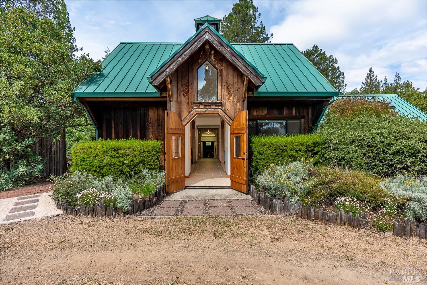2151 Guntly Road Philo, CA 95466 - Photo 31 of 43 a front view of a house with garden