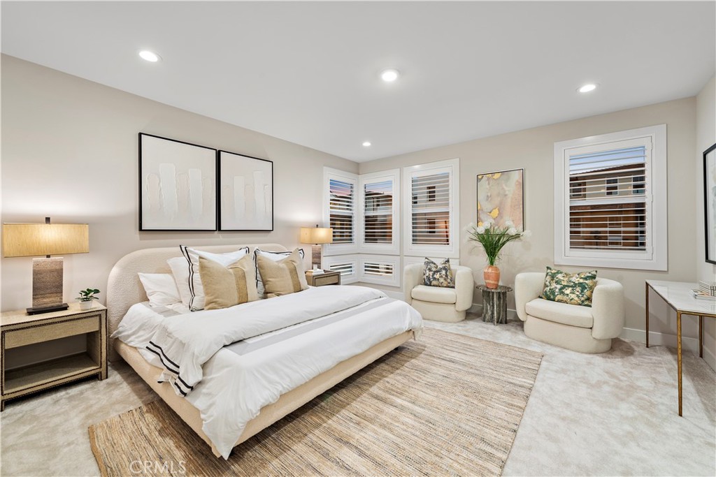 220 Burwood Lake Forest, CA 92630 - Photo 15 of 25 a bedroom with a bed wooden floor and window