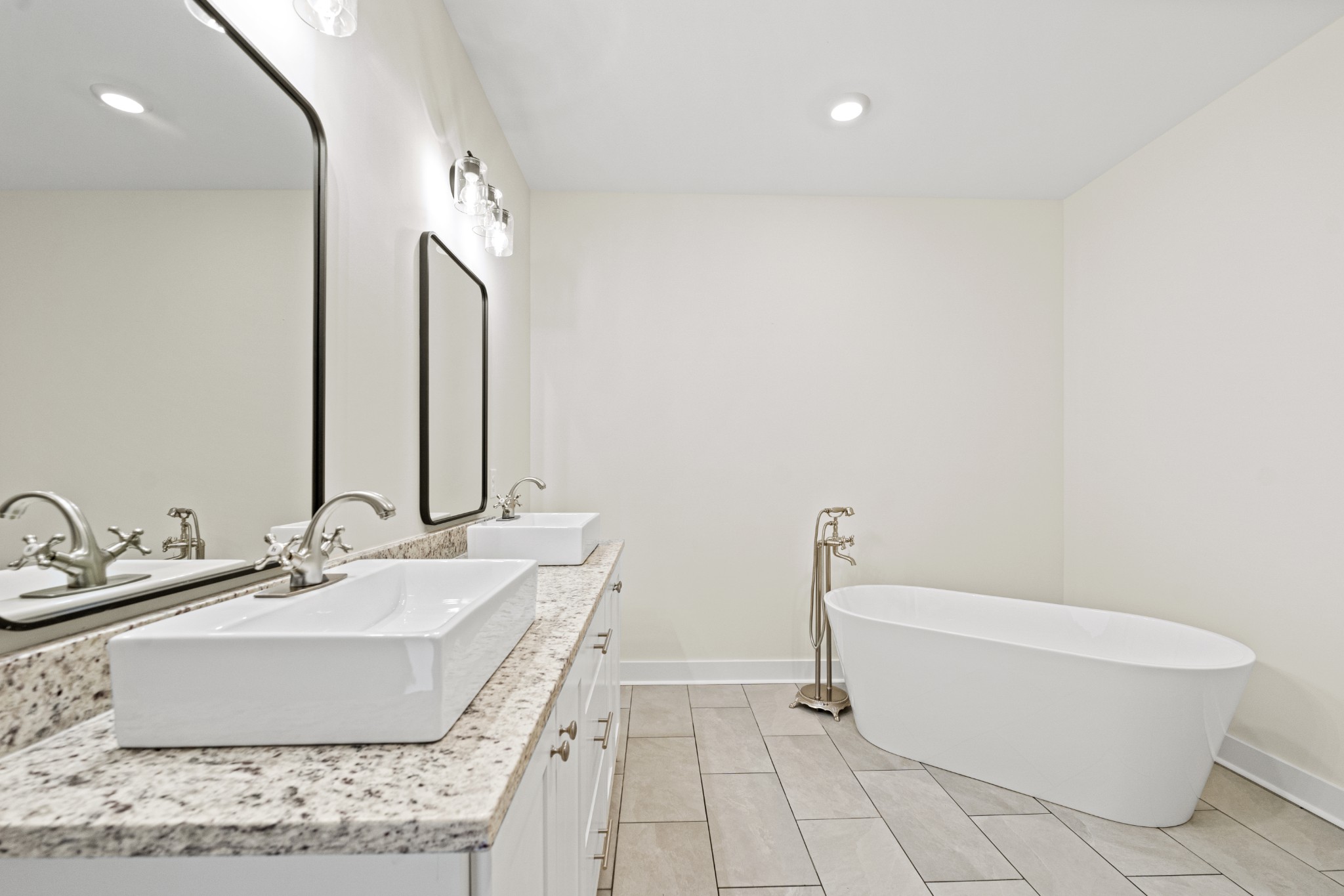 3368 Calista Road White House, TN 37188 - Photo 23 of 37 a bathroom with a granite countertop sink a toilet and mirror