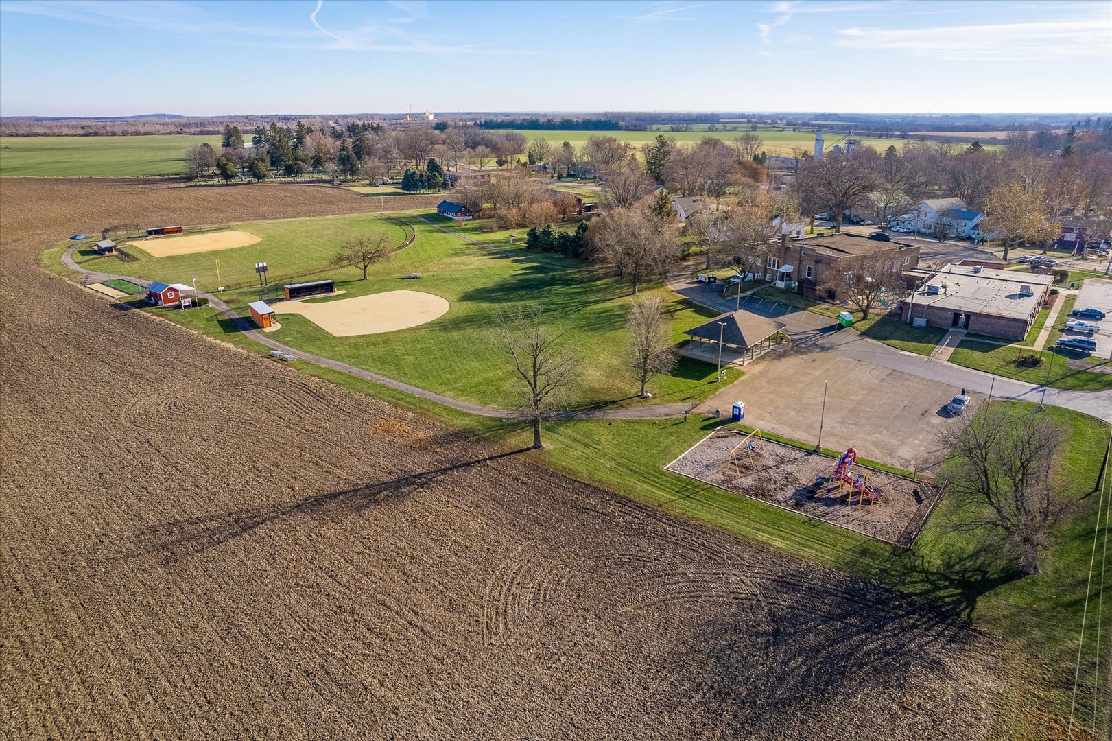 2-s086 2-s086 Harter Road Elburn, IL 60119 - Photo 30 of 34 an aerial view of a house with a garden