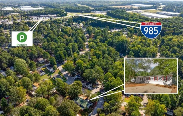 a view of outdoor space with garden and entertaining space