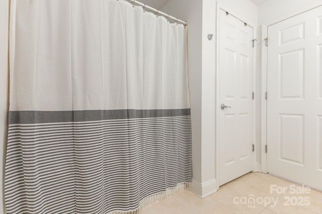 a view of a bathroom with a window