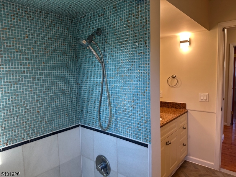 244 Olivia Street Ridgewood, NJ 07450 - Photo 27 of 43 a bathroom with a shower and a sink