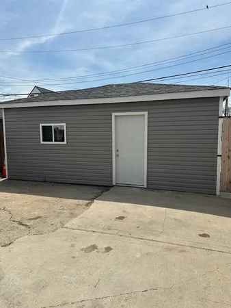 a backyard of a house