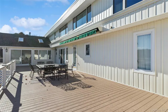 a outdoor space with furniture