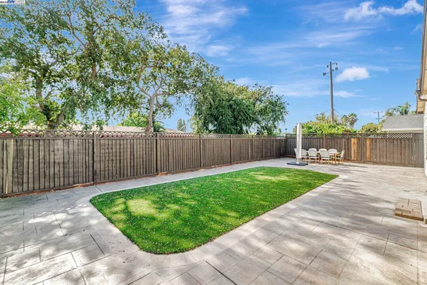 a view of a backyard with a garden