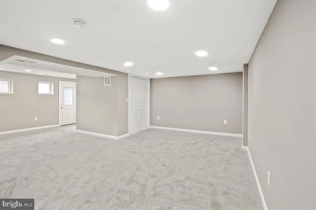 a view of an empty room