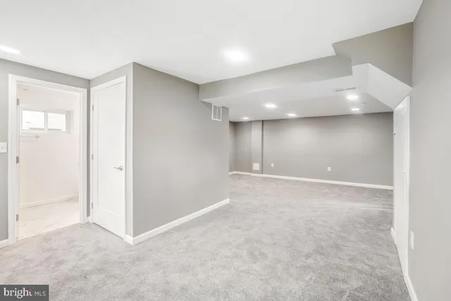 a view of an empty room