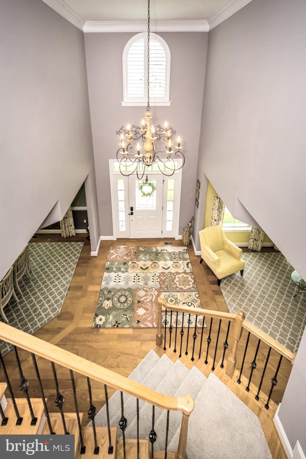 9752 Powder Hall Road Perry Hall, MD 21128 - Photo 42 of 129 TWO STORY FOYER VIEW FROM HALL